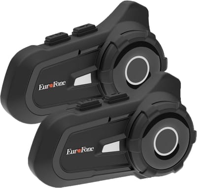 Motorhelm Intercom Systeem voor 2 Rijders - Bluetooth 5.1 Communicatie met 2 Microfoons
