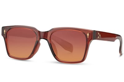 6563 Urban Square Classic | Bruine Lens | Bruin Montuur | Vierkant / Wayfarer | Retro & Classic Bril | Festival & Rave Bril | Trendy Unisex Eyewear | Zonnebril Dames & Heren | Party & Outdoor Bril | Inclusief Brillen Sleeve & Brillendoek