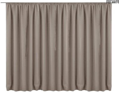 RFWR® Kant-en-klaar blikdicht gordijn 245 x 300 cm - Voor gordijnrail - Wasmachinebestendig