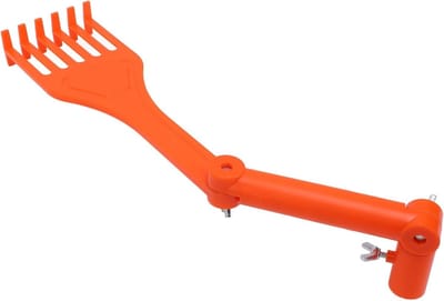 Verstelbare Mini Rake voor Dakgootreiniging met Draaibare Handgreep en Stevige ABS Kunststof voor Effectieve Huishoudelijke Dakgootreiniging