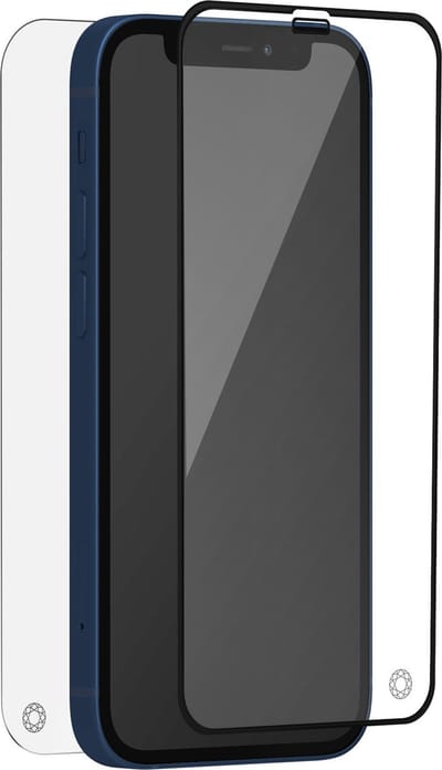 Force Case, Screenprotector geschikt voor iPhone 12 mini - 360° Full Body Organic Glass, Transparant