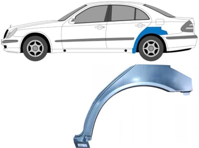 Reparatiepaneel achterspatbord voor Mercedes E-Class W211 2002-2009 / Links