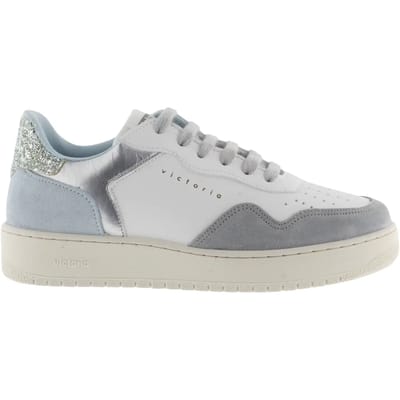 Suède/glitter sneakers Victoria Madrid