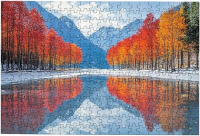 Legpuzzels Volwassenen - Landschap Puzzel - Ontspanning Thuis - Geletterde Achterkant - 4000 Stukjes - Meerkleurig