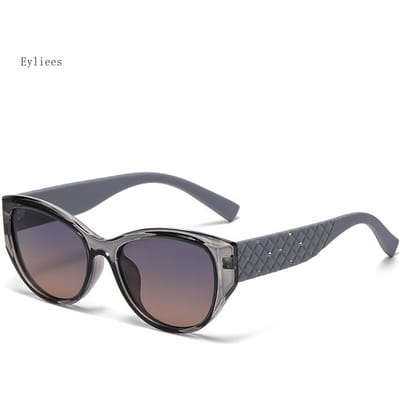 Nieuwe Modieuze Zonnebril Dames Zwart Plastic Elliptische Decoratie Zonnebril Heren Luxe Design Trendy Bril UV400