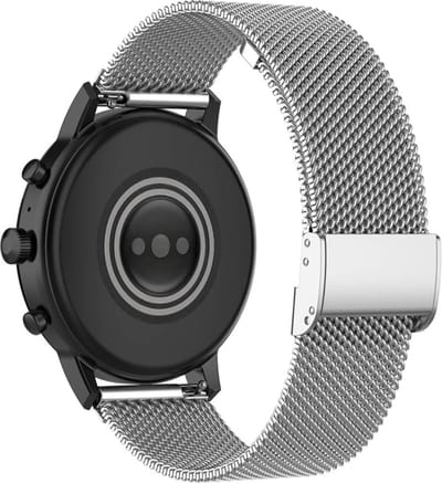 Milanees bandje - geschikt voor Garmin Vivoactive 4 / Venu 2 / Venu 3 / Forerunner 255 / 265 - zilver