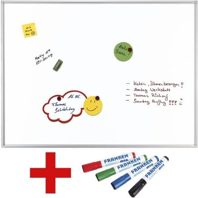 Whiteboard »ECO SC4202« geëmailleerd, 90 x 60 cm incl. pak met 4 whiteboardmark