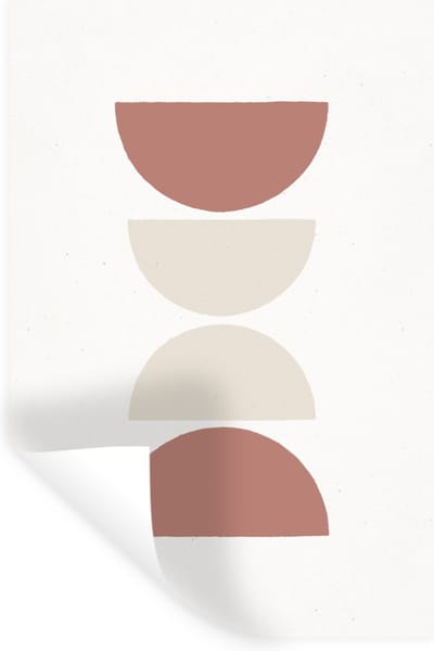 Muurstickers - Sticker Folie - Minimalisme - Pastel - Design - 20x30 cm - Plakfolie - Muurstickers Kinderkamer - Zelfklevend Behang - Zelfklevend behangpapier - Stickerfolie