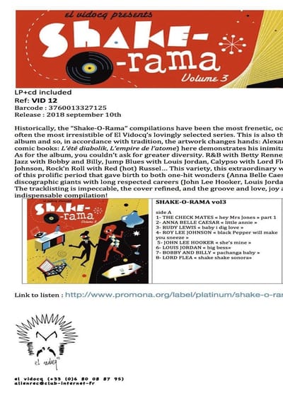 Various Artists - Shake-O-Rama, Vol. 3 (LP | CD)