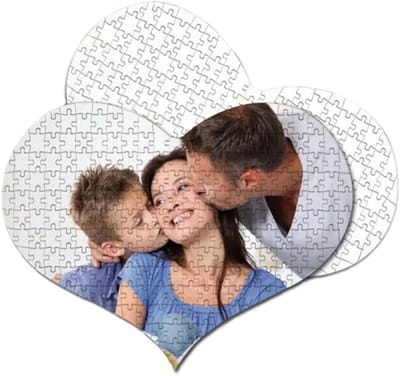 Hartvormige Puzzel - Foto Puzzel - Persoonlijk Cadeau - Uniek Ontwerp - 20x29 cm