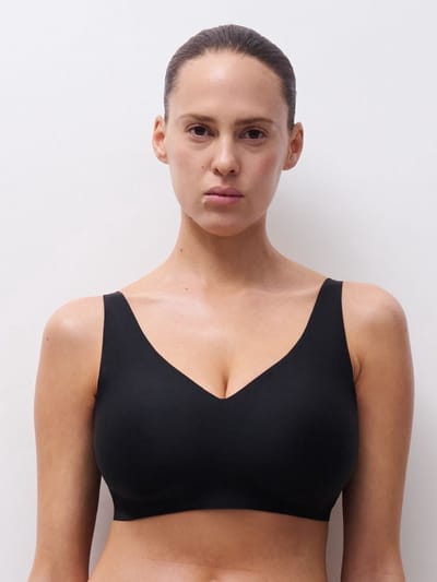 Chantelle - SoftStretch Power - Beugelloze plunge bh - naadloos - onzichtbaar - ZWART