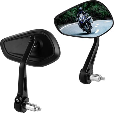 Verstelbare motorfiets spiegels voor optimale zichtbaarheid, 2-delige set voor veiligheid en stijl