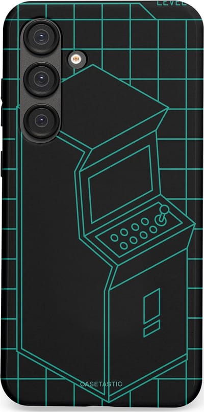 Casetastic Hoesje Geschikt voor Samsung S25 Plus - Stijlvolle Beschermende Duo-layer Case - Retro joystick