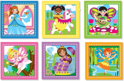 Melissa & Doug - Princess & Fairy Blokken Puzzle