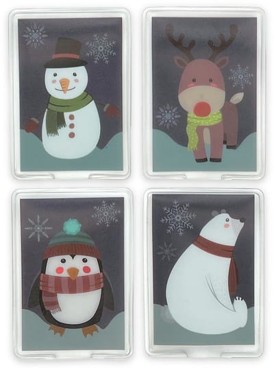 Dailygoods- Handwarmers Oplaadbaar - Herbruikbare Handwarmers - Set van 4 - Tot 55 °C Warmte - Huidvriendelijke Kunststof Hoes - Perfect voor Koude Dagen - Zakwarmers