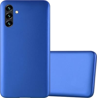 Cadorabo Hoesje geschikt voor Samsung Galaxy A13 5G in METAAL BLAUW - Beschermhoes gemaakt van flexibel TPU silicone Case Cover
