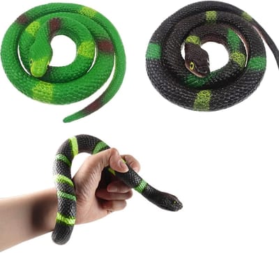 Nep Slangen - Realistische Slangen - Tuin Beschermen - Zachte Rubber Kwaliteit - 75 cm - Groen