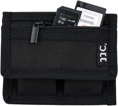 Camera Accu- en Geheugenkaart Houder voor Canon, Nikon en Sony - Geschikt voor LP-E6, EN-EL14, NP-FW50 en AA Batterijen