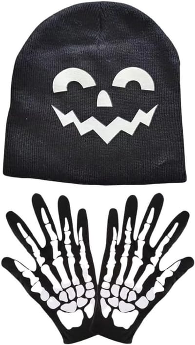 Halloween kostuums decoratieve handschoenen voor maskers, skelethandschoenen en feestelijke accessoires voor een spookachtige look