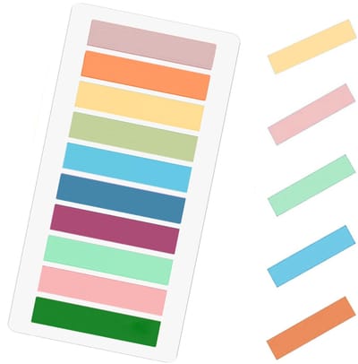 Dailygoods- Zelfklevende Notities - Verpakking van 2000 Plakstrips - Transparante Notities - Indextabbladen - Annoteringen - Hoogwaardige Materialen - Plaknotities