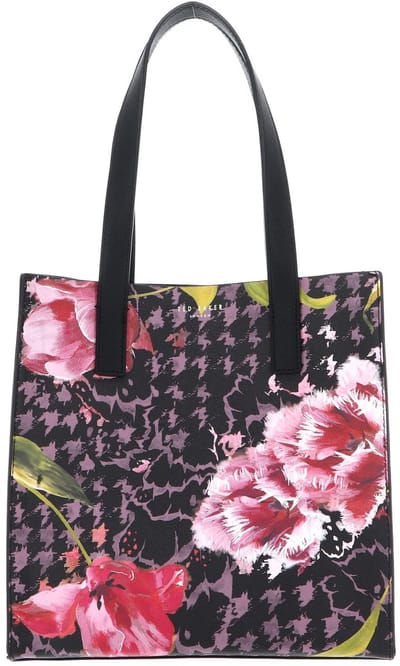 Ted Baker schoudertas shopper Tuliia Floral Printed Icon Bag Black veelkleurig