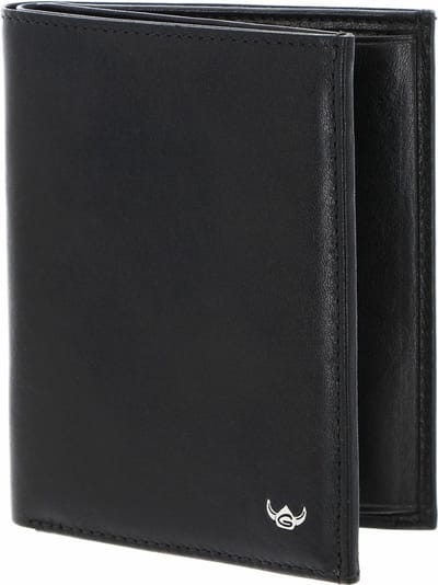 Golden Head Leren portemonnee Colorado RFID Protect Kombischeintasche 1348 Schwarz zwart