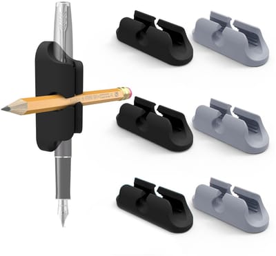 magnetische pennenhouder, 6-delige set siliconen magnetische houder zelfklevend voor bureau whiteboard kast