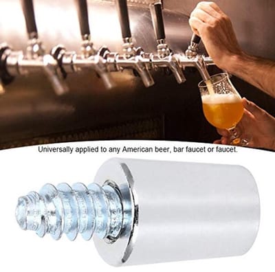 Dailygoody - Roestvrijstalen Biertap Handvat Set - Thuis Brouwen Accessoires - Zilver - Bier Tap Beentje - Ideaal voor Thuiskeuken en Party Bar