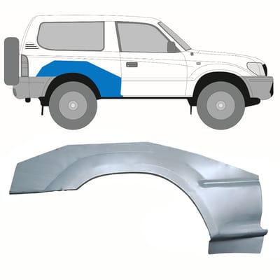 Reparatiepaneel achterspatbord voor Toyota Land Cruiser J90 1996-2002 / Rechts