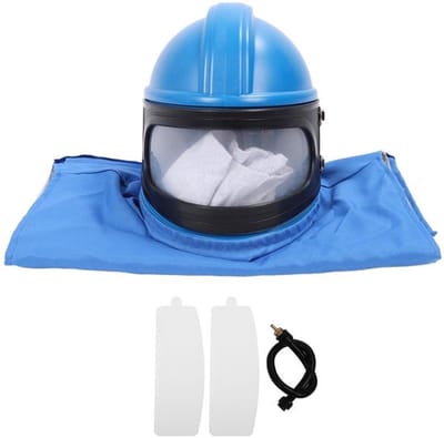 Dailygoods- Zandstraalhelm met dubbele lens - Veiligheidshelm