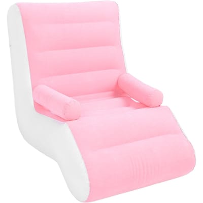 Canapé-lit gonflable pliable et portable avec accoudoirs pour salon et chambre à coucher