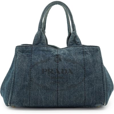Prada Stoffen Tote Bag Canapa
