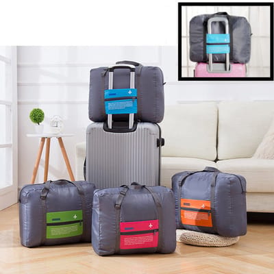Reistas Flightbag - Handbagage koffer reis tas - Travelbag - Organizer Opvouwbaar - Tas voor aan je koffer - Blauw