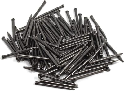 Stalen pennen - Plint nagels - Bevestigen van plinten - Platte kop - 100 stuks - Grijs