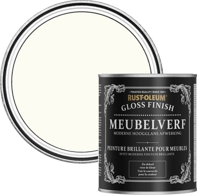 Rust-Oleum Wit Meubelverf Hoogglans - Porselein 750ml