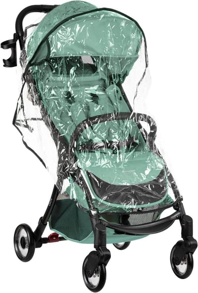 Kinderwagen Buggy - Lichtgewicht Reisbuggy - Compact Vervoer - Opvouwbaar Met Eén Hand - Tot 22 kg - Donkergroen