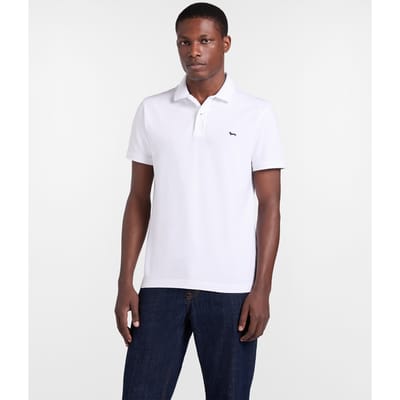 Basis pool in witte stretch piquet