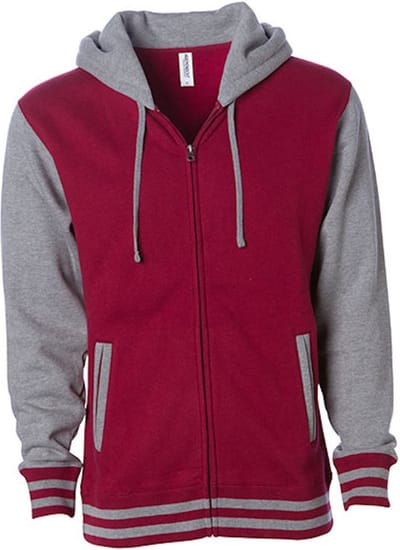 Heavyweight Varsity Hoodie met rits Cardinal - XS