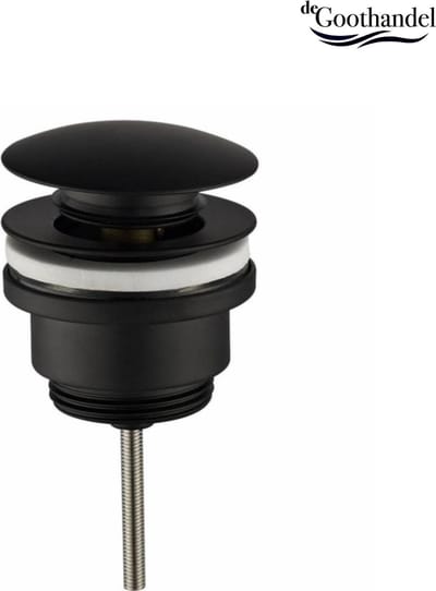 Clickwaste Rond - Afvoerplug - Luxe uitvoering Mat Zwart