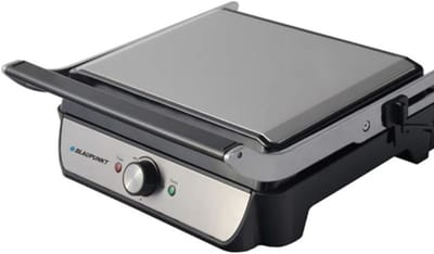 Blaupunkt Elektrische Grill - Grillplaat - Compacte Tafelgrill - Antiaanbaklaag - 2000W