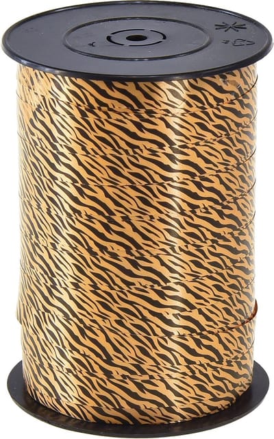 Decoratief lint bruin oranje krullint Safari 10mm 100m