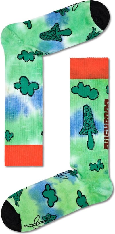 Happy Socks Make Room For Shroom Crew Sock - unisex sokken - Unisex - Maat: 41 - 46