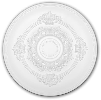 Plafond Rozet 156049 Profhome Sierelement plafond centrum neo-empire stijl wit Ø 34,6 cm