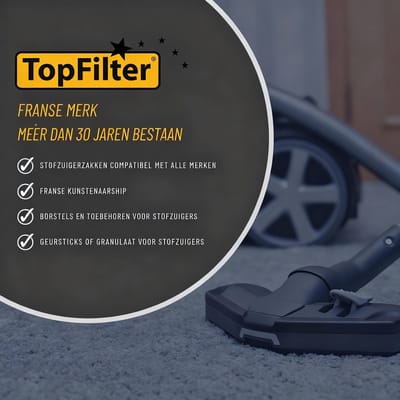 Driehoekige stofzuigerborstel TopFilter