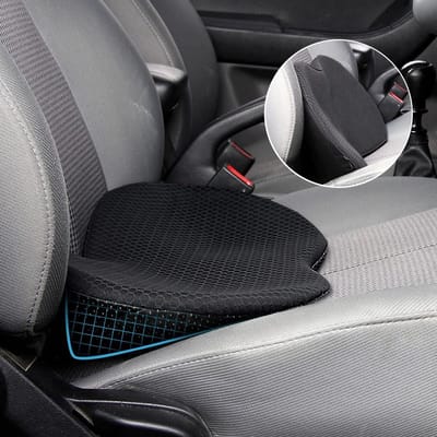 Orthopedisch Zitkussen voor Auto, Dikke Geheugen Schuim Kussen, Rugsteun voor Pijnverlichting tijdens Lange Rit en Road Trips