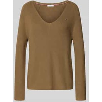 regular fit gebreide pullover van puur katoen