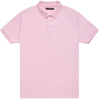 French Connection Polo Hv Pink/white Size: XS | Polo Shirts Outlet | Heren | Roze