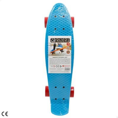 Skateboard - Board - Buiten rijden - Stevig plastic frame - 55 cm breed - Blauw