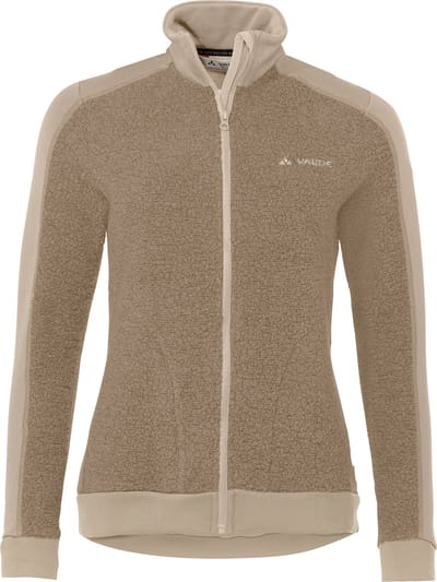 Vaude Women's Skomer Wool Fleece Jacket - Outdoorvest - Dames - Beige/bruin - Maat 42