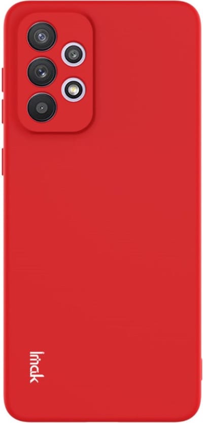 IMAK Hoesje - Geschikt voor Samsung Galaxy A33 Hoesje - IMAK Slim-Fit TPU Back Cover - Rood